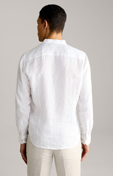 Leinen-Hemd Pebo in Weiß