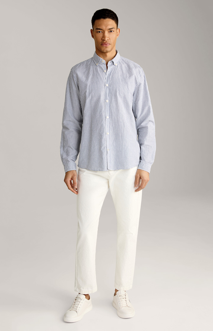 Hawes Shirt in Blue/White Stripes