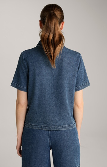 Jeans-Bluse in Denim Blue
