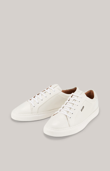 Tinta Coralie Leather Trainers in White 