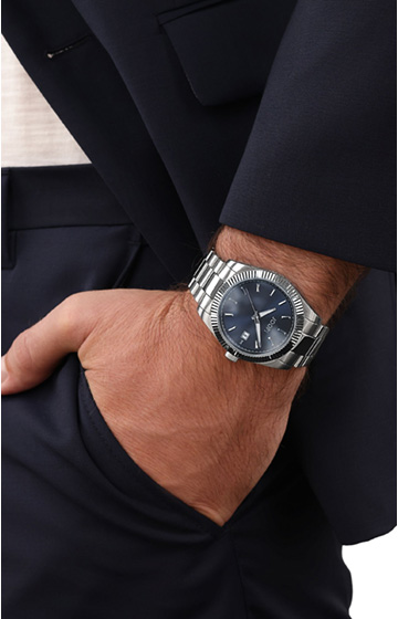 Unisex-Armbanduhr in Silber