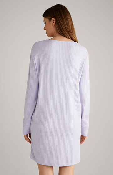 Loungewear Ripp-Longshirt in Lavender