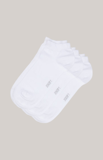 3er-Pack Sneaker-Socken in Weiss
