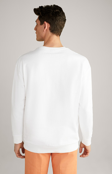 Sweatshirt Alagon in Weiß