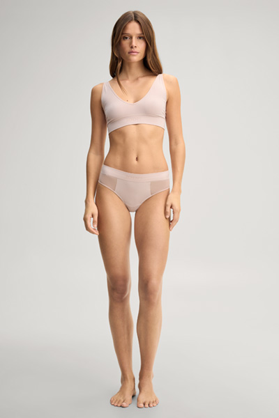 Leads to product detail page "2-pack of high-rise thongs in pale pink/black"