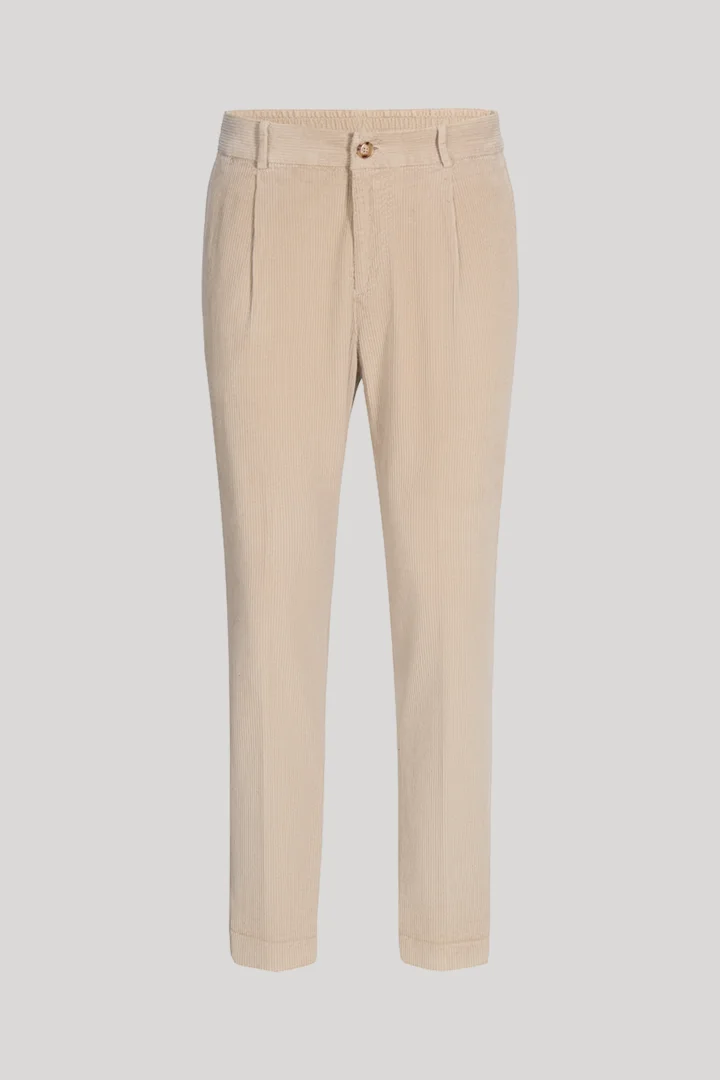 JOOP! presents the product Pleated trousers in light beige from the category Trousers & Chinos as a cut-out