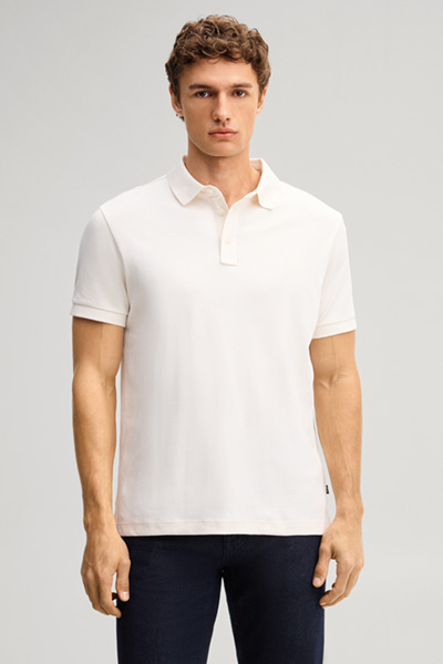 Führt zu Produktdetailseite „Poloshirt in Offwhite"