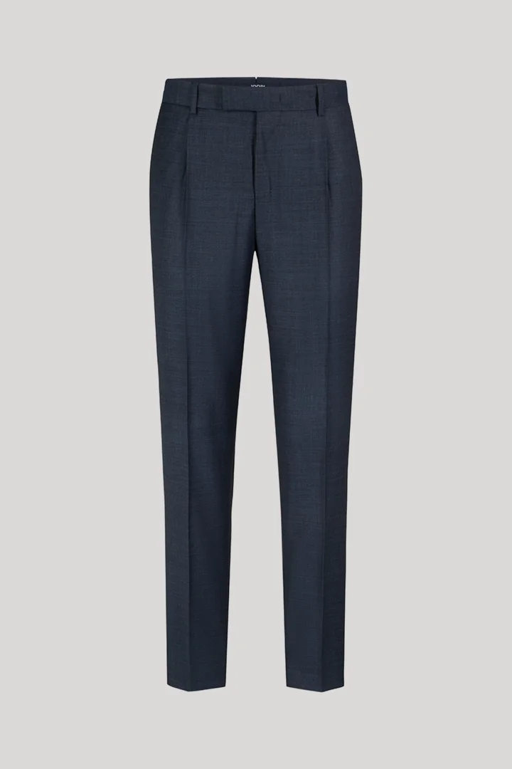 Führt zu Produktdetailseite „Baukasten-Hose aus Schurwolle in Navy"