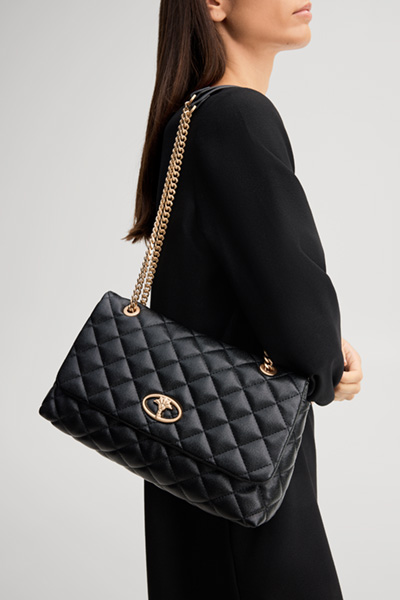 Leads to product detail page "Bellagio Emma shoulder bag in black"