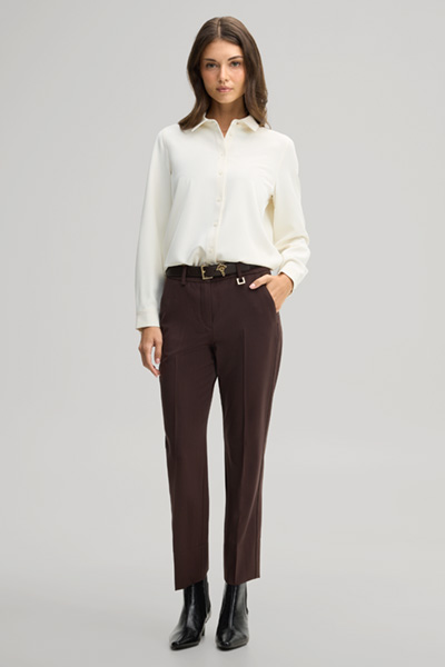 Leads to product detail page "Ecru Shirt Blouse"