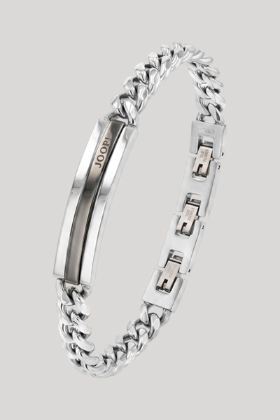 Bracelet in gunmetal/silver