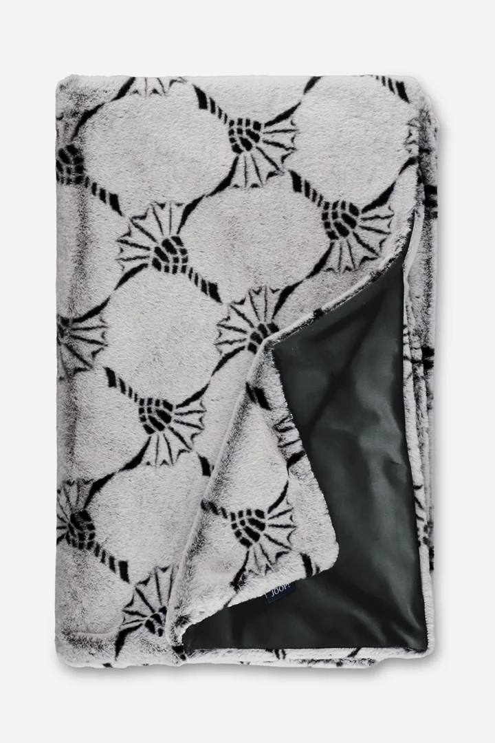 Führt zu Produktdetailseite „Plaid JOOP! CALM CORNFLOWER in Schwarz"