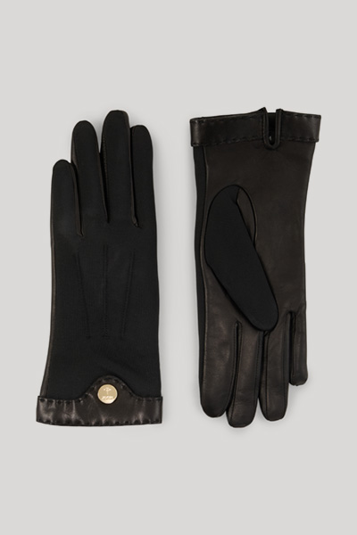 Leads to product detail page "Lined gloves in black"