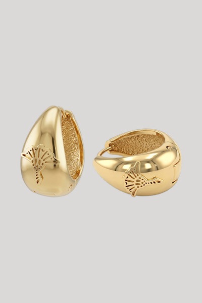 Gold hoop earrings