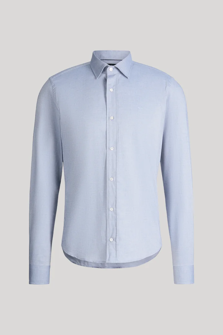 Mid-blue cotton shirt