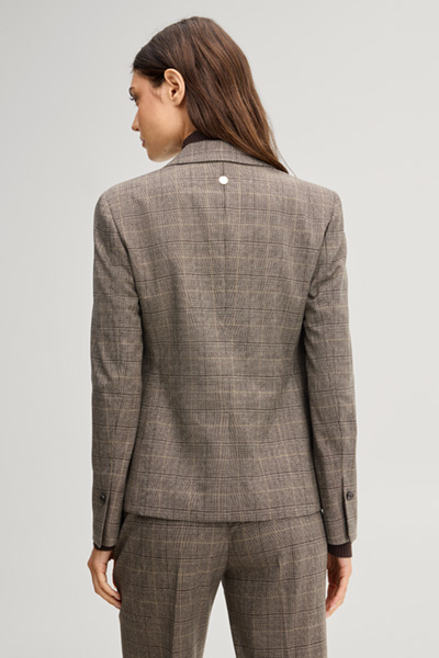 Führt zu Produktdetailseite „Blazer in Beige-Schwarz kariert"