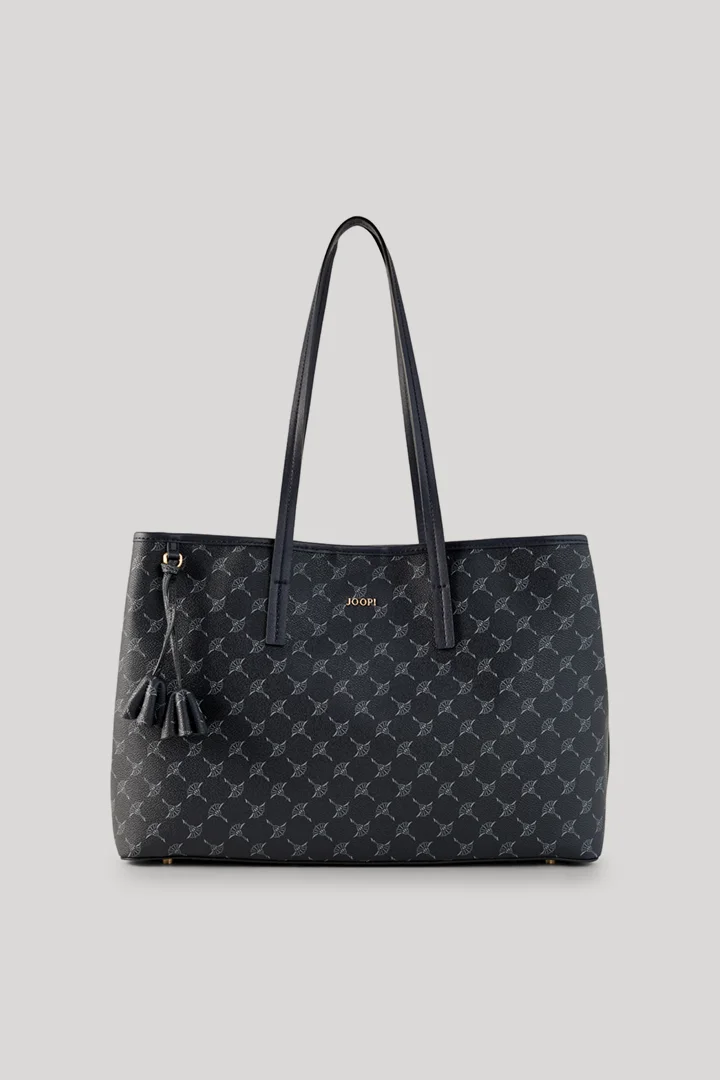 Führt zu Produktdetailseite „Shopper Cortina Imogen in Navy gemustert"