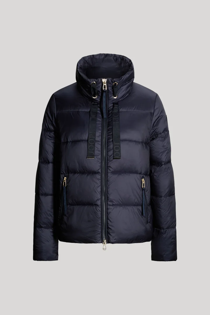 JOOP! presents the product Quilted jacket with a stand-up collar in navy from the category Jackets as a cut-out