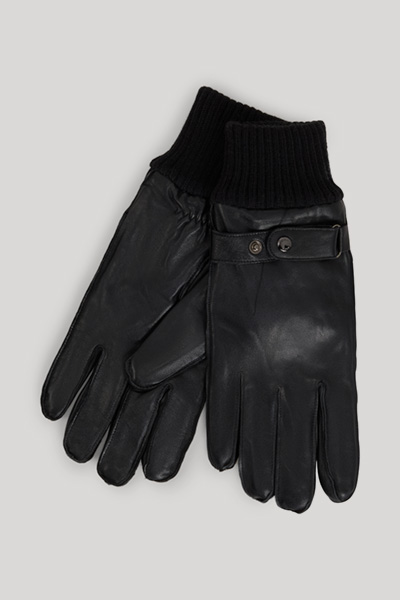Führt zu Produktdetailseite „Handschuhe in Schwarz"
