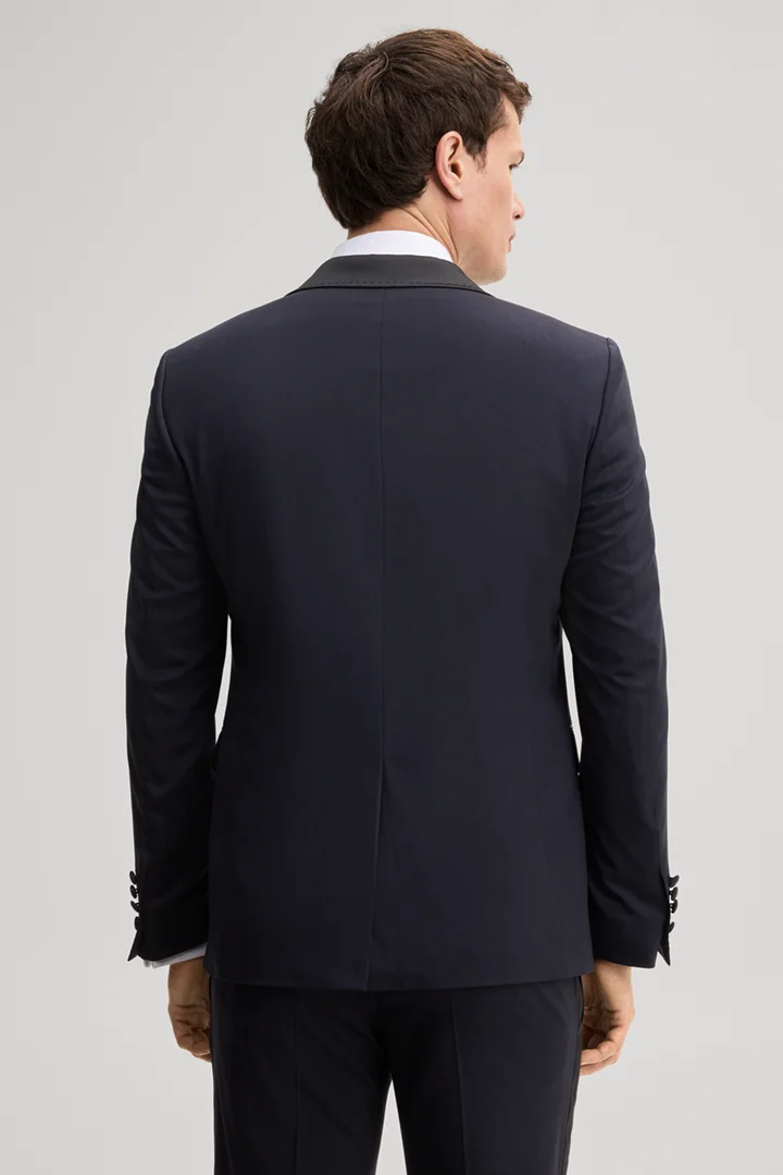 Führt zu Produktdetailseite „Evening-Baukasten-Sakko aus Wollmix in Navy"