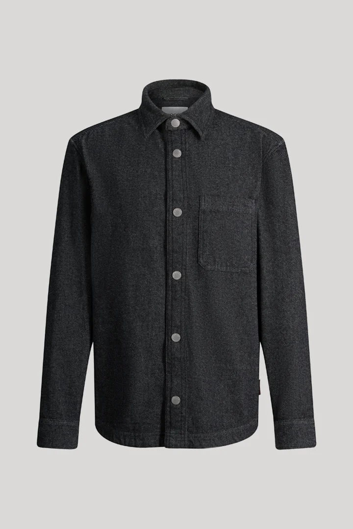 Hemd aus Baumwollmix in Navy