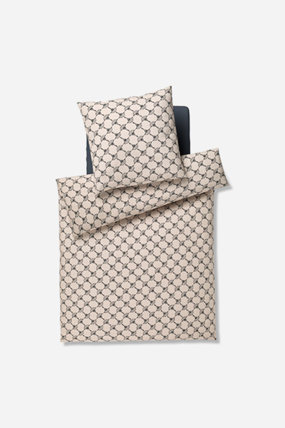 Leads to product detail page "JOOP! soft cornflower bed linen in beige/blue"
