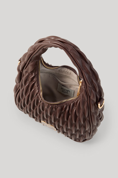 Führt zu Produktdetailseite „Hobo Bag Ruga Denise in Dunkelbraun gesteppt"