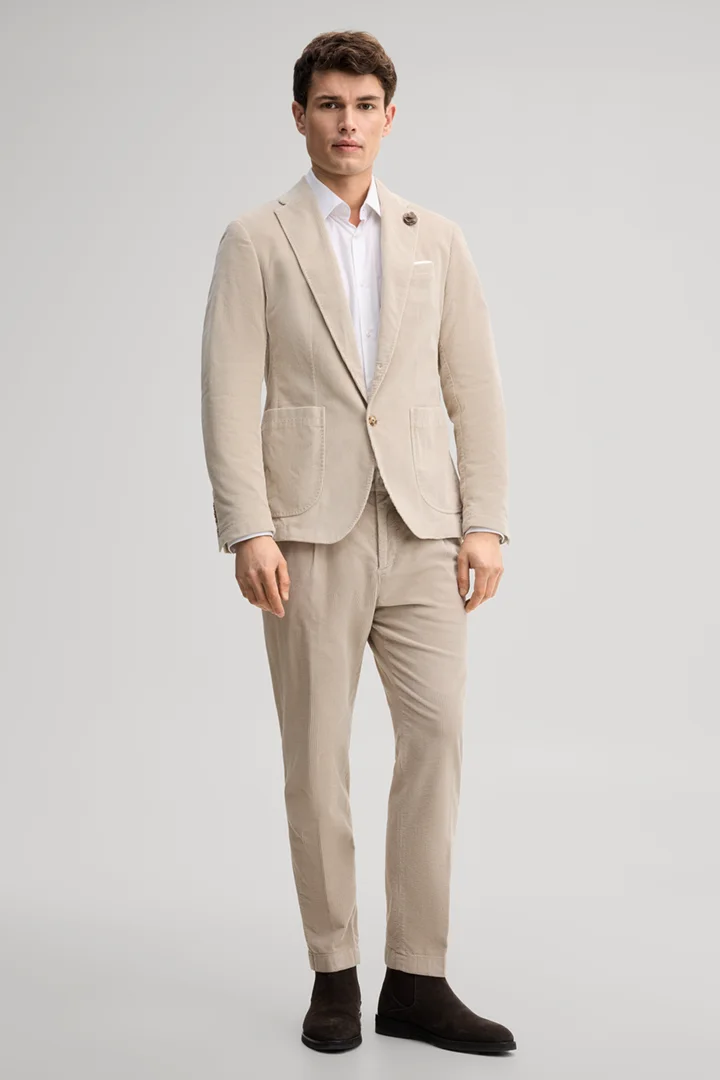 JOOP! presents the product Pleated trousers in light beige from the category Trousers & Chinos as an outfit