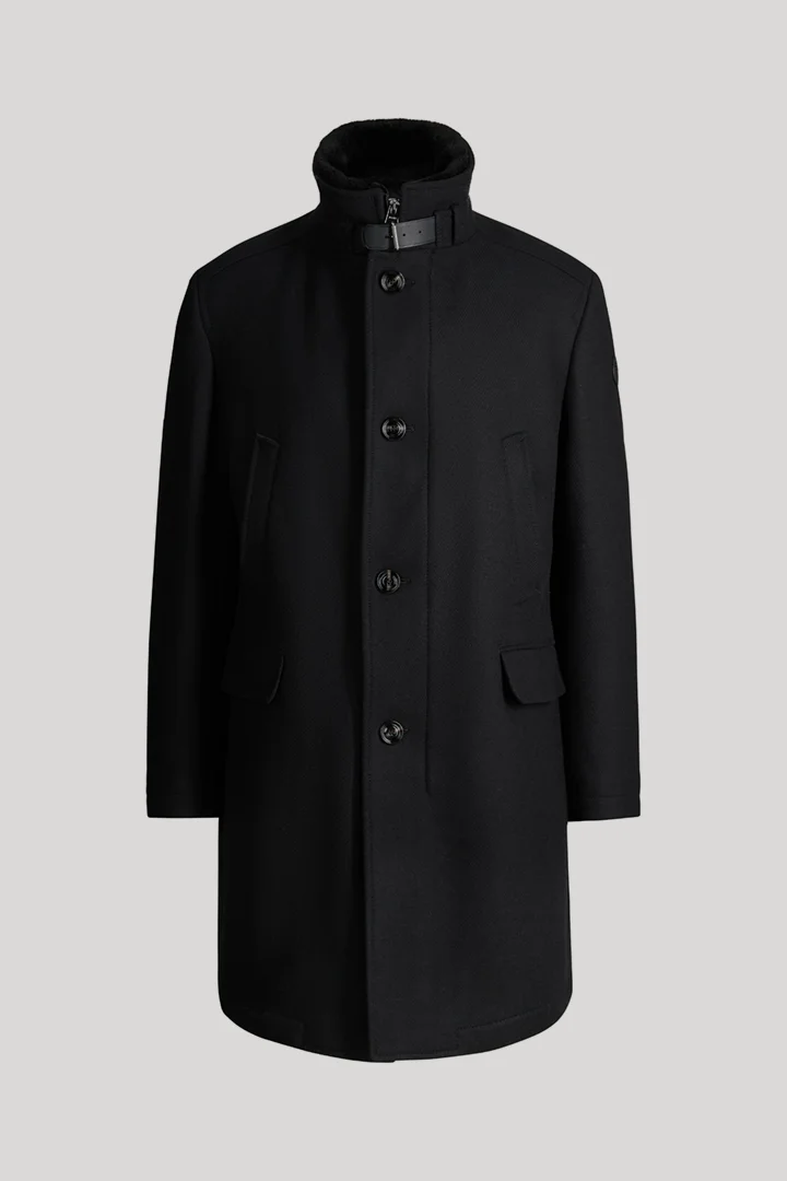 JOOP! presents the product Black wool-blend coat from the category Jackets and Coats as a cut-out