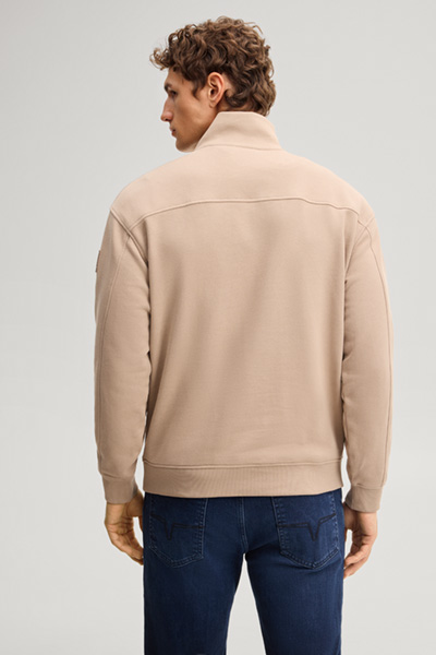 Führt zu Produktdetailseite „Sweatshirt mit Zipper in Braun"