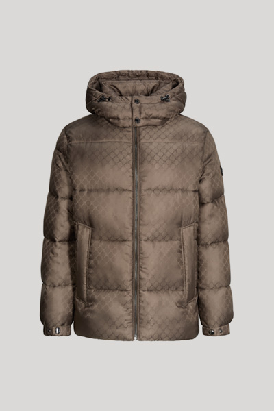 Cornflower-Steppjacke in Taupe gemustert