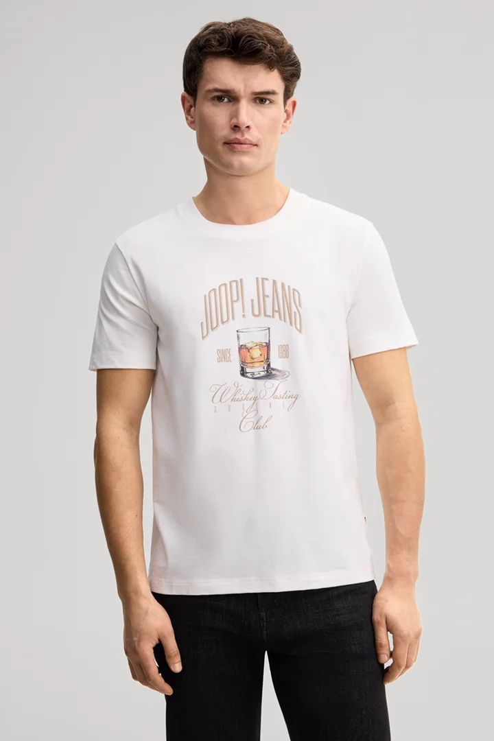 Führt zu Produktdetailseite „Print-T-Shirt in Offwhite"
