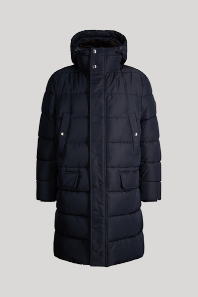 Führt zu Produktdetailseite „Steppmantel mit Kapuze in Navy"