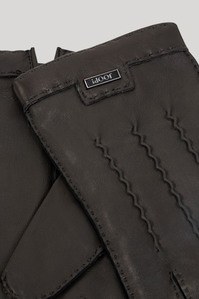 Führt zu Produktdetailseite „Lederhandschuhe in Schwarz"