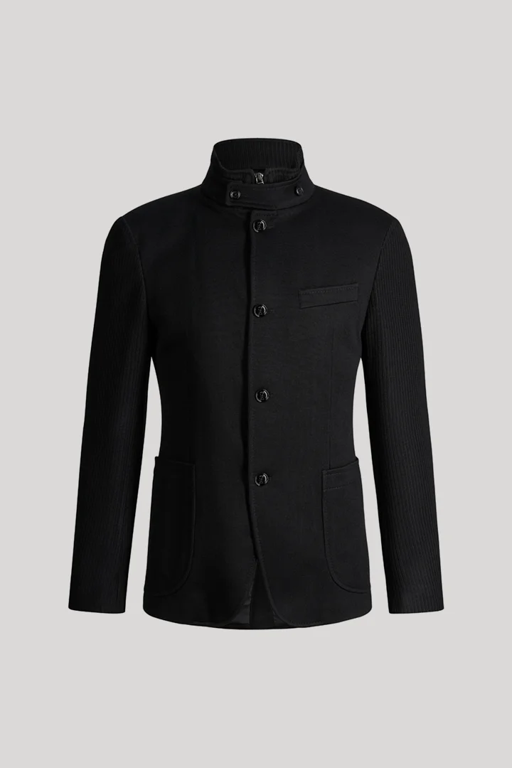JOOP! presents the product Black suit jacket with a stand-up collar from the category Tailored Jackets & Vests as a cut-out