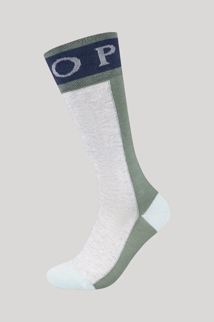 Führt zu Produktdetailseite „2-er-Pack Men Premium Socken in Hellgrau/Grün"