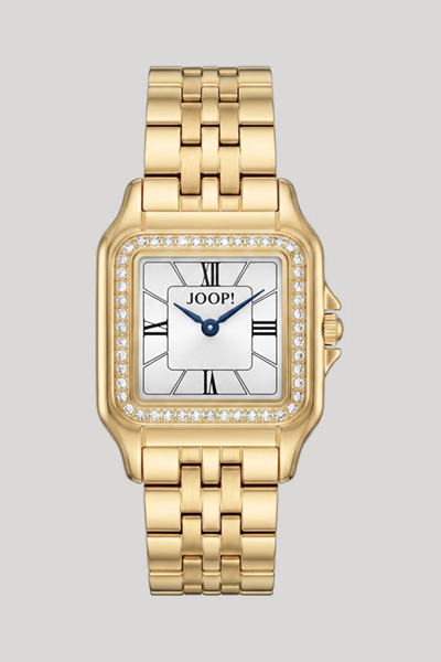 Leads to product detail page "Women’s gold wristwatch"