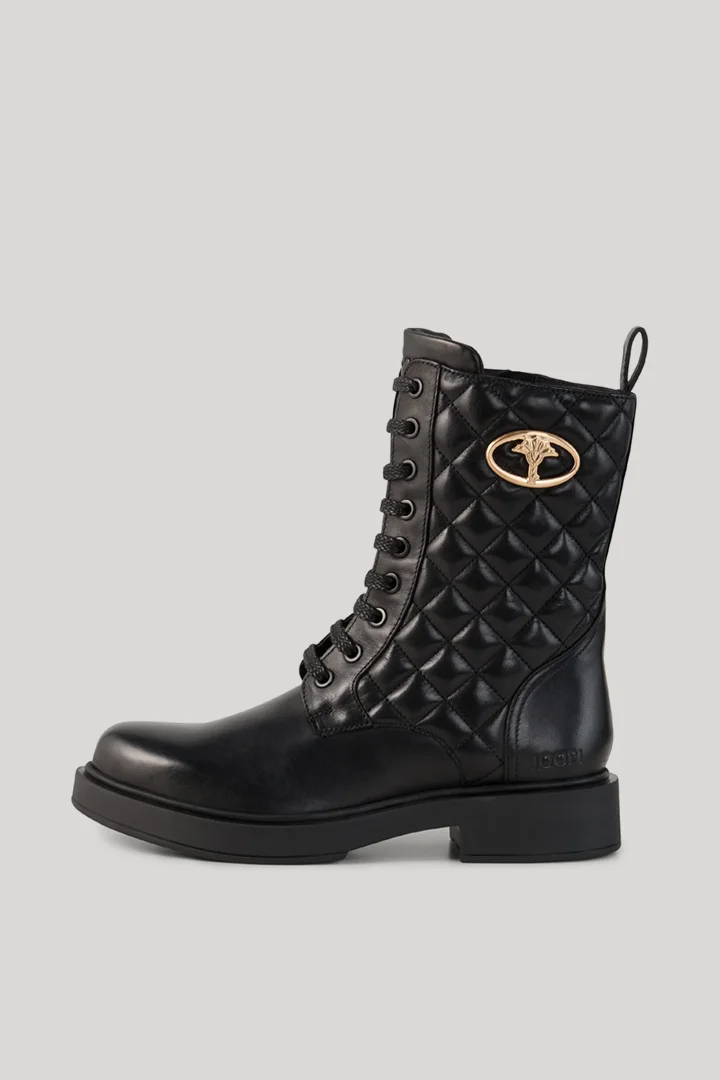 Leads to product detail page "Trapunta mia lace-up boots in black"