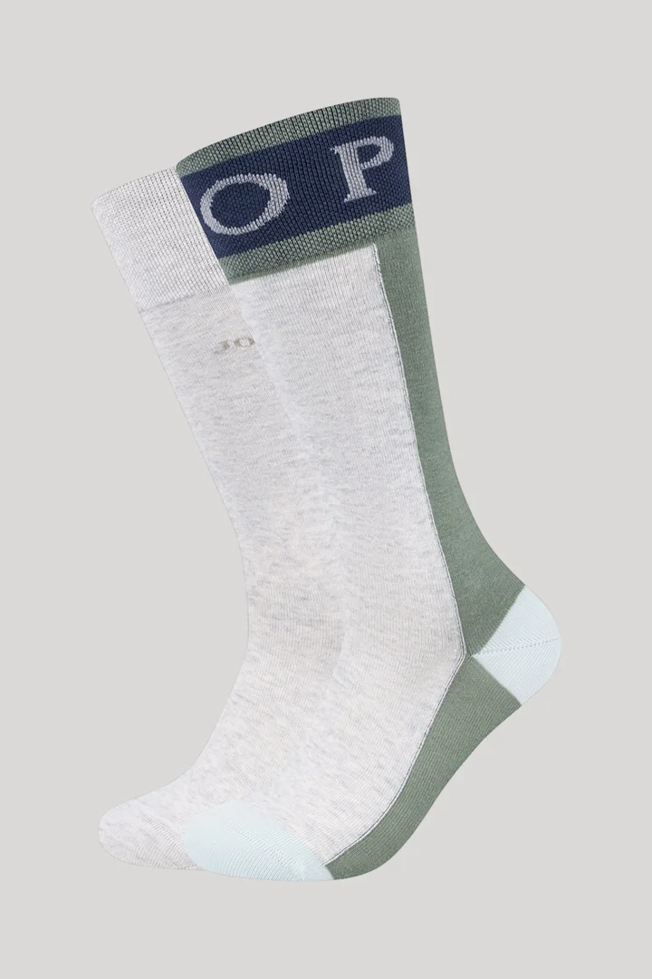 Führt zu Produktdetailseite „2-er-Pack Men Premium Socken in Hellgrau/Grün"