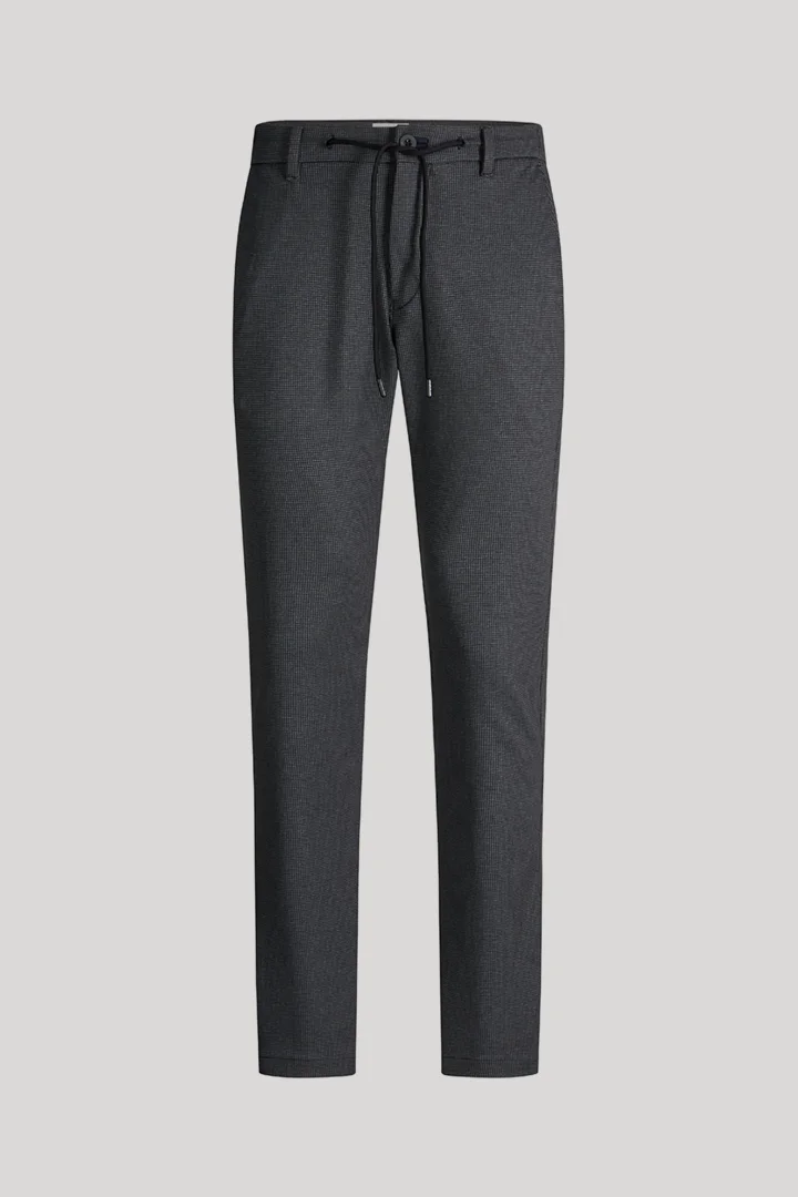 JOOP! präsentiert das Produkt Patterned viscose-blend chinos in anthracite aus der Kategorie  als Freisteller