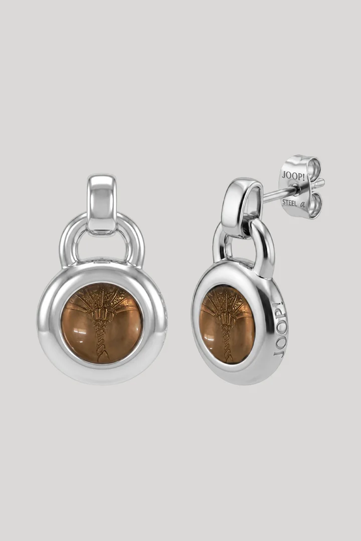 Leads to product detail page "Silver drop earrings"