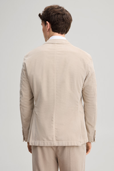 Leads to product detail page "Light beige corduroy suit jacket"
