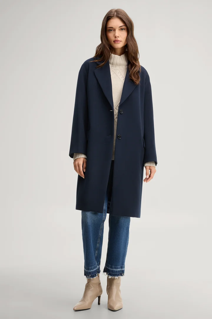 Führt zu Produktdetailseite „Mantel in Navy"