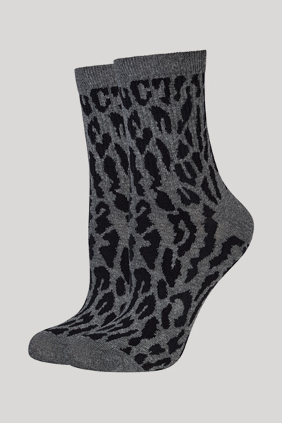 Führt zu Produktdetailseite „Socken For Your Daily Glam in Anthrazit Leo"