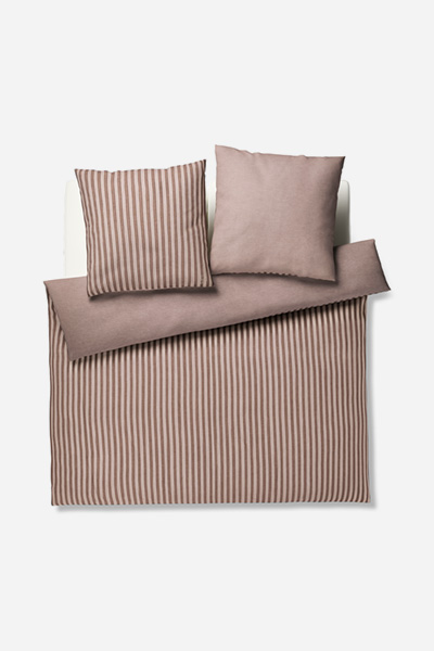Leads to product detail page "JOOP! soft lines bed linen in brown"