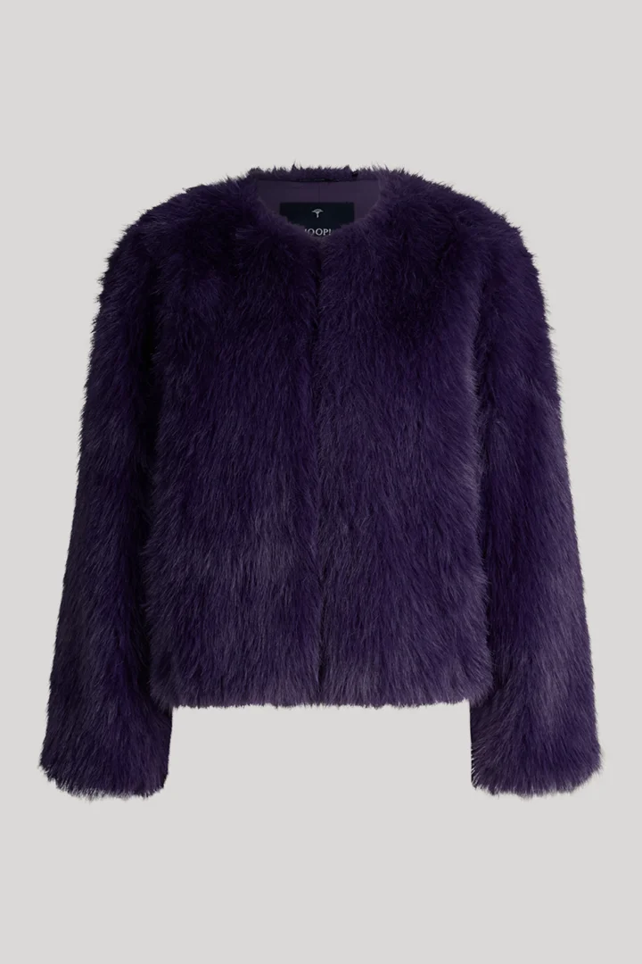JOOP! presents the product Faux fur jacket in purple from the category Jackets as a cut-out