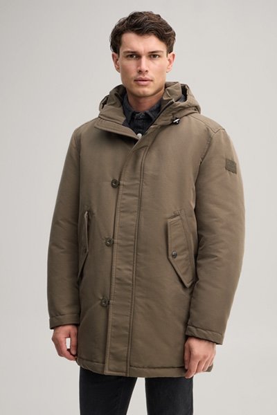 Führt zu Produktdetailseite „Parka aus Baumwollmix in Dunkelgrün"