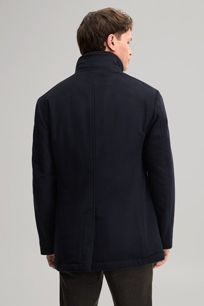 Führt zu Produktdetailseite „Jacke aus Wollmix mit Inlay in Navy"