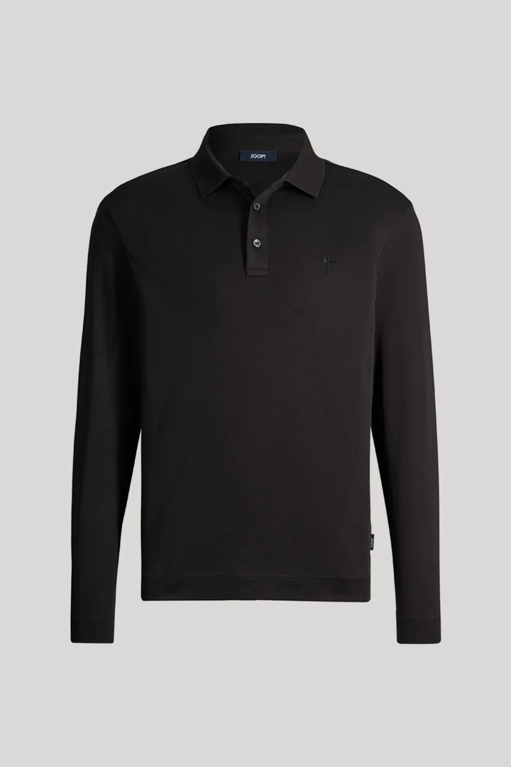 JOOP! presents the product Long-sleeved polo shirt in black from the category Polo Shirts as a cut-out
