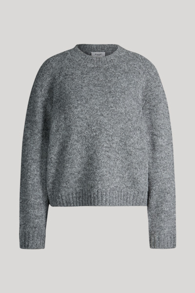 Dark grey marl knitted jumper